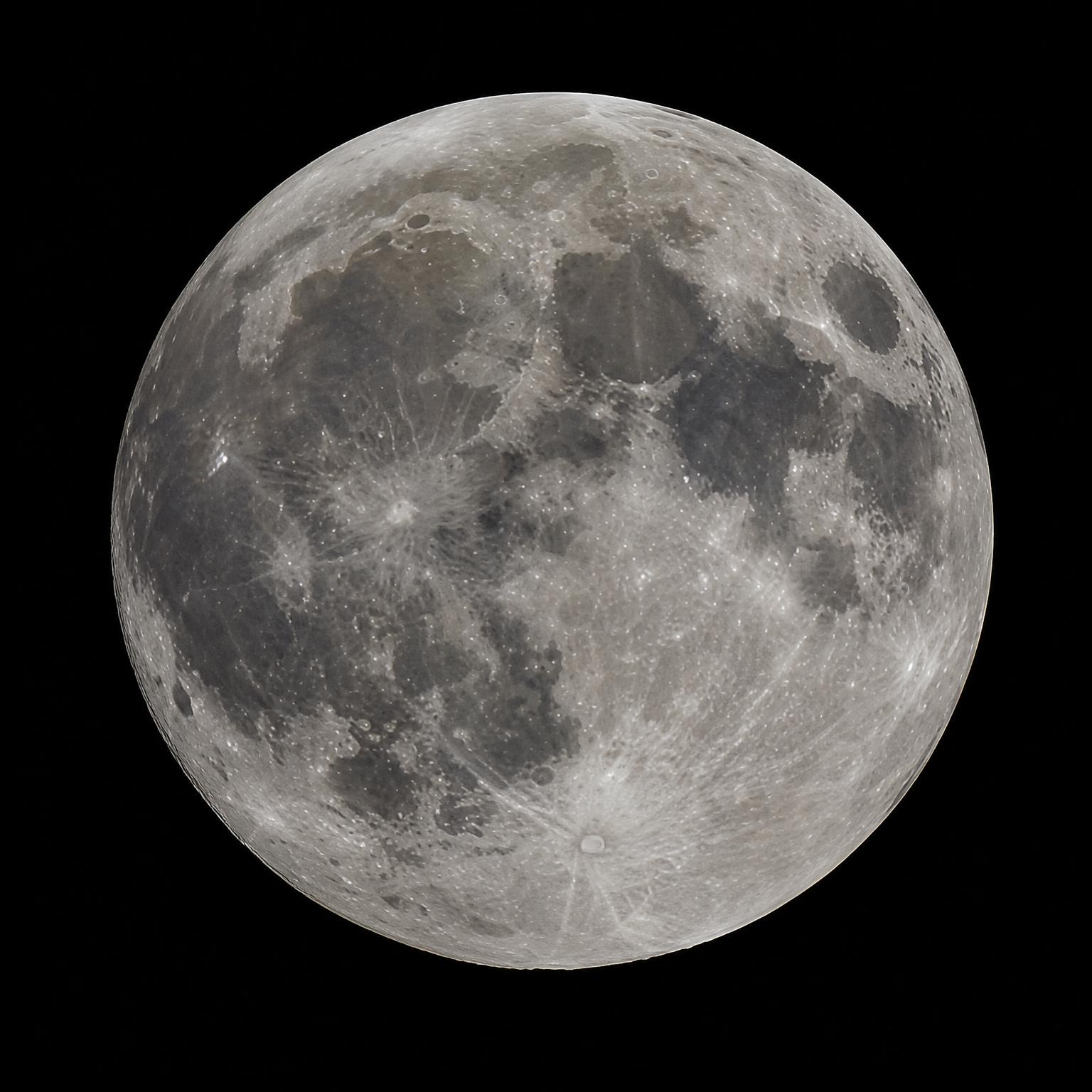 Grey rocky moon