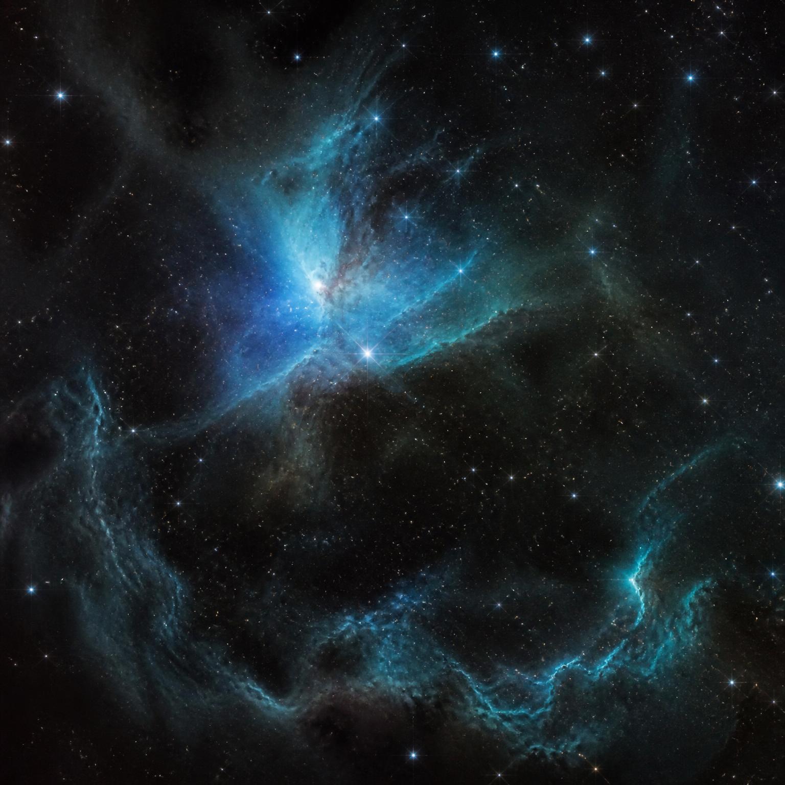 Teal nebula