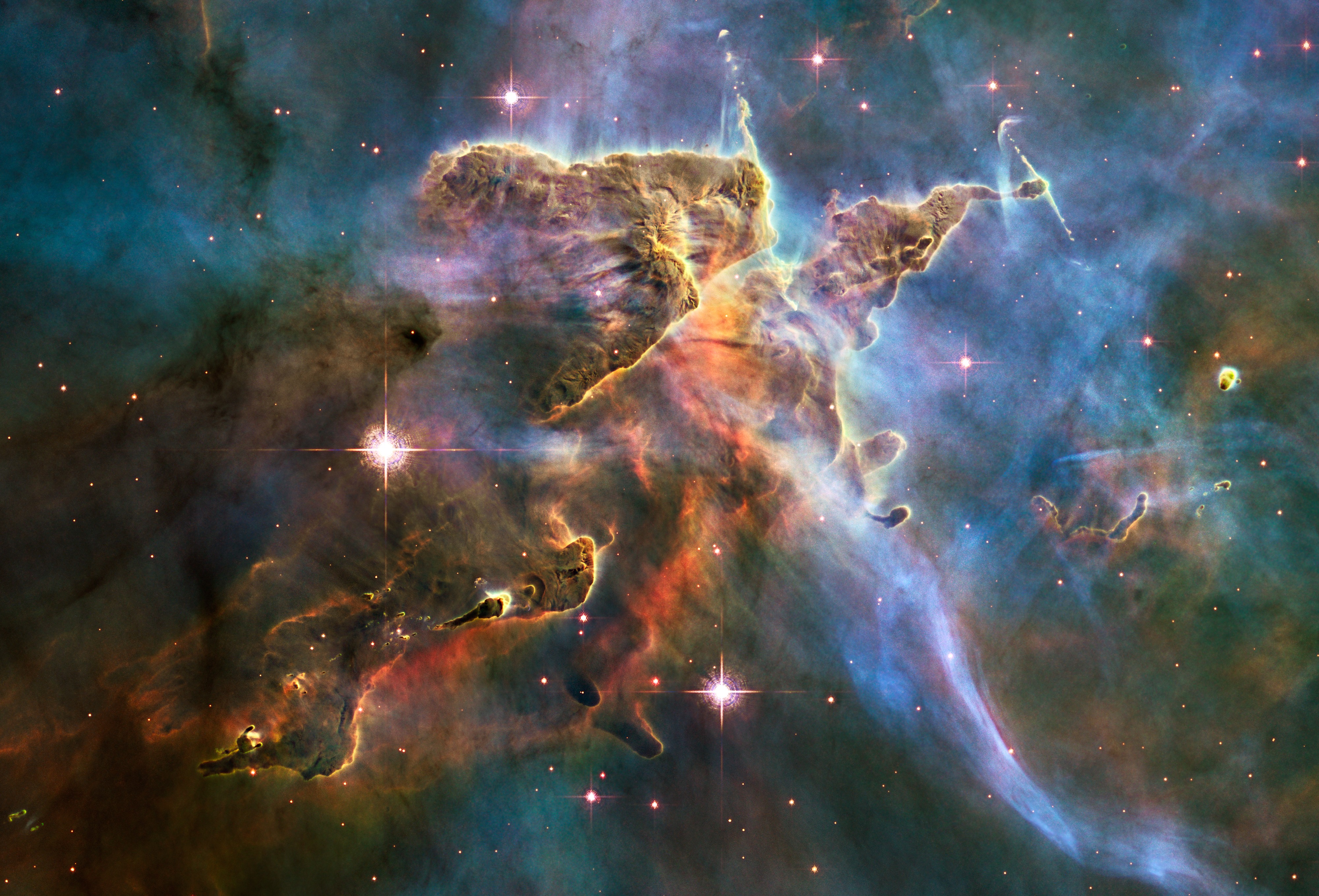 Orange nebula field